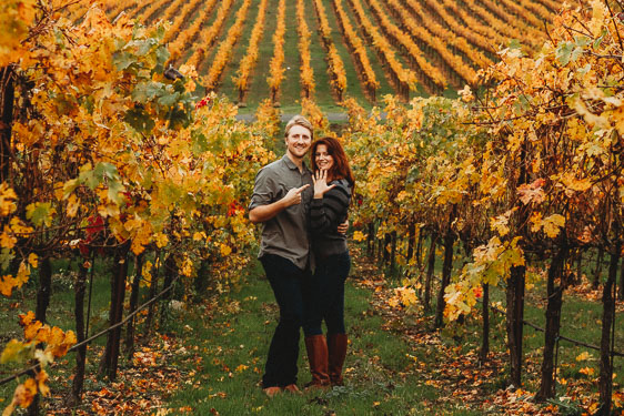 Napa valley engagement photography